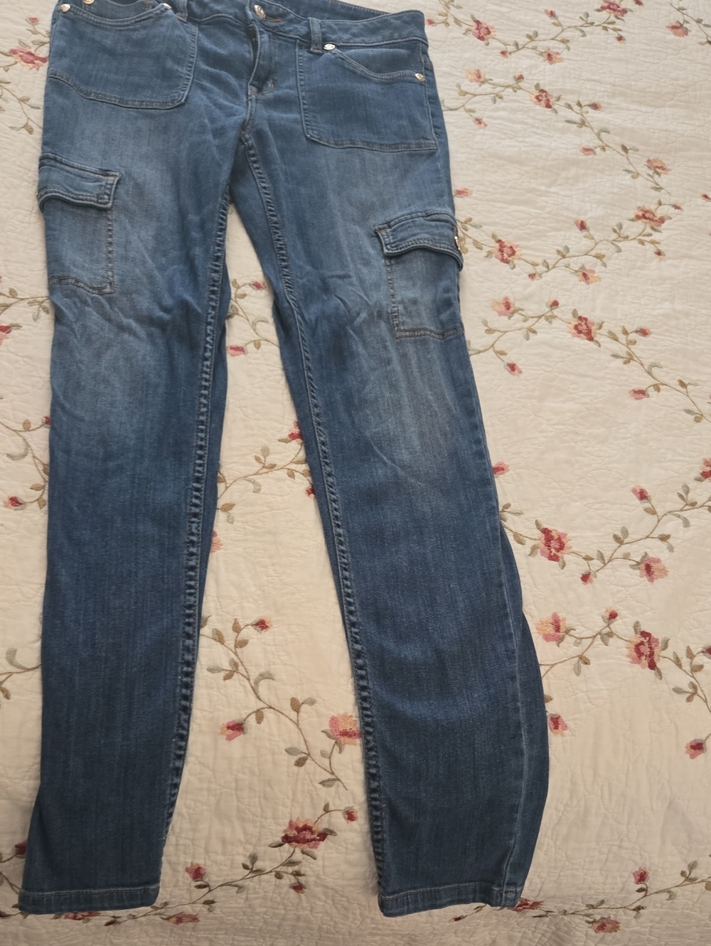 Cache Dark Blue Skinny Cargo Jeans